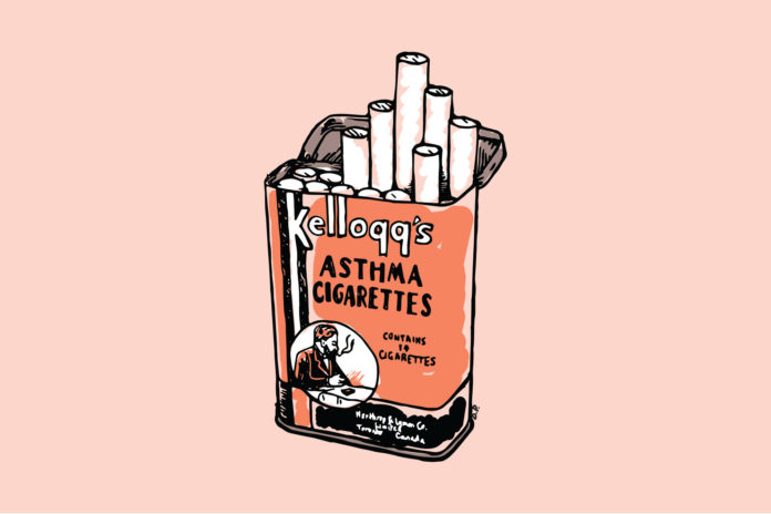 cigarettes asthma asthma-tobacco Initiative of Michigan In the early 20th century,