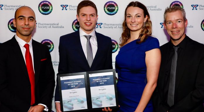 Pharmacy Student of the Year announced for 2018 Pharmacist of the year award winner