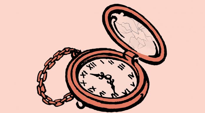 stylised pocketwatch illustration