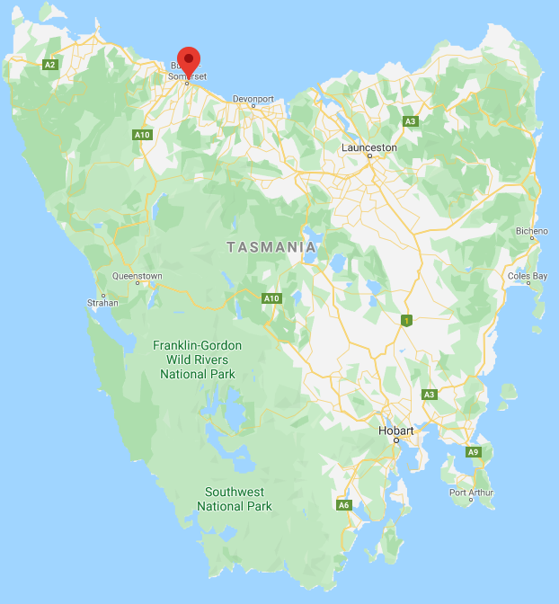 Burnie is on Tasmania’s north-west coast