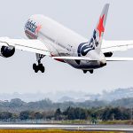 A plane taking off at Gold Coast Airport. (Image: Gold Coast Airport)