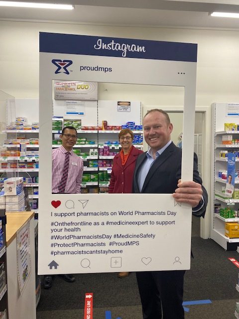 Steven Nguyen MPS (left) with ACT Health Minister Rachel Stephen-Smith and PSA CEO Mark Kinsela.