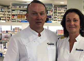 Kate and Michael Knynenburg MPS are celebrating 25 years at their pharmacy.