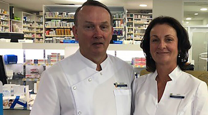 Kate and Michael Knynenburg MPS are celebrating 25 years at their pharmacy.