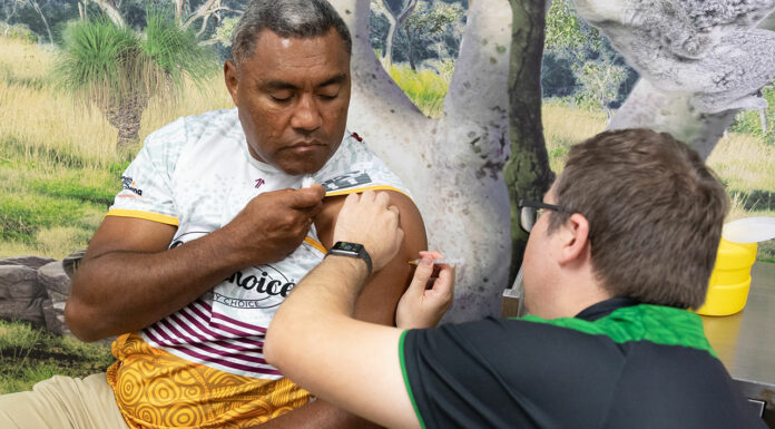 Queensland pharmacist Matthew Hoy MPS has been administering COVID-19 vaccinations since March.