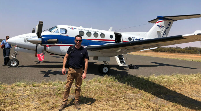 Broken Hill-based pharmacist Andrew Johnson MPS is helping vaccinate patients in remote communities with the RFDS