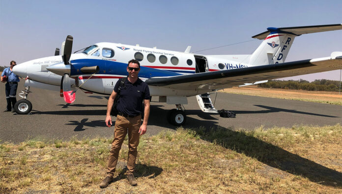 Broken Hill-based pharmacist Andrew Johnson MPS is helping vaccinate patients in remote communities with the RFDS